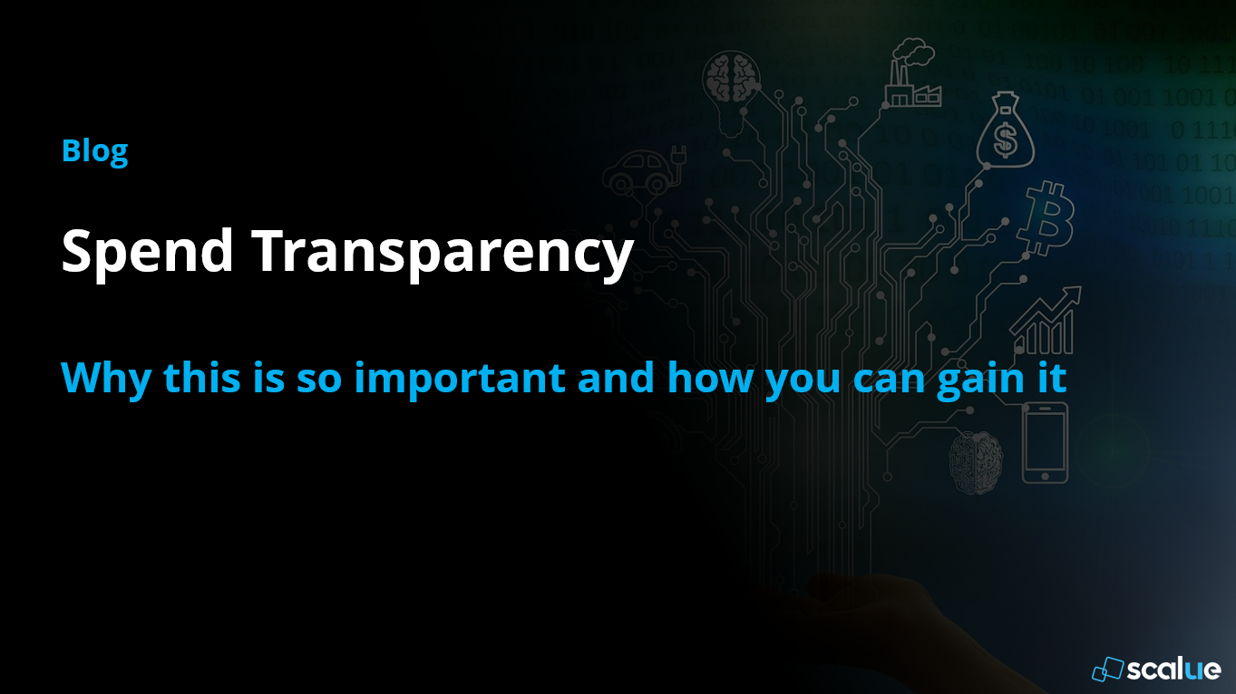 SCALUE explains why Spend Transparency is essential for your company and how  Procurement Analytic Tools can help